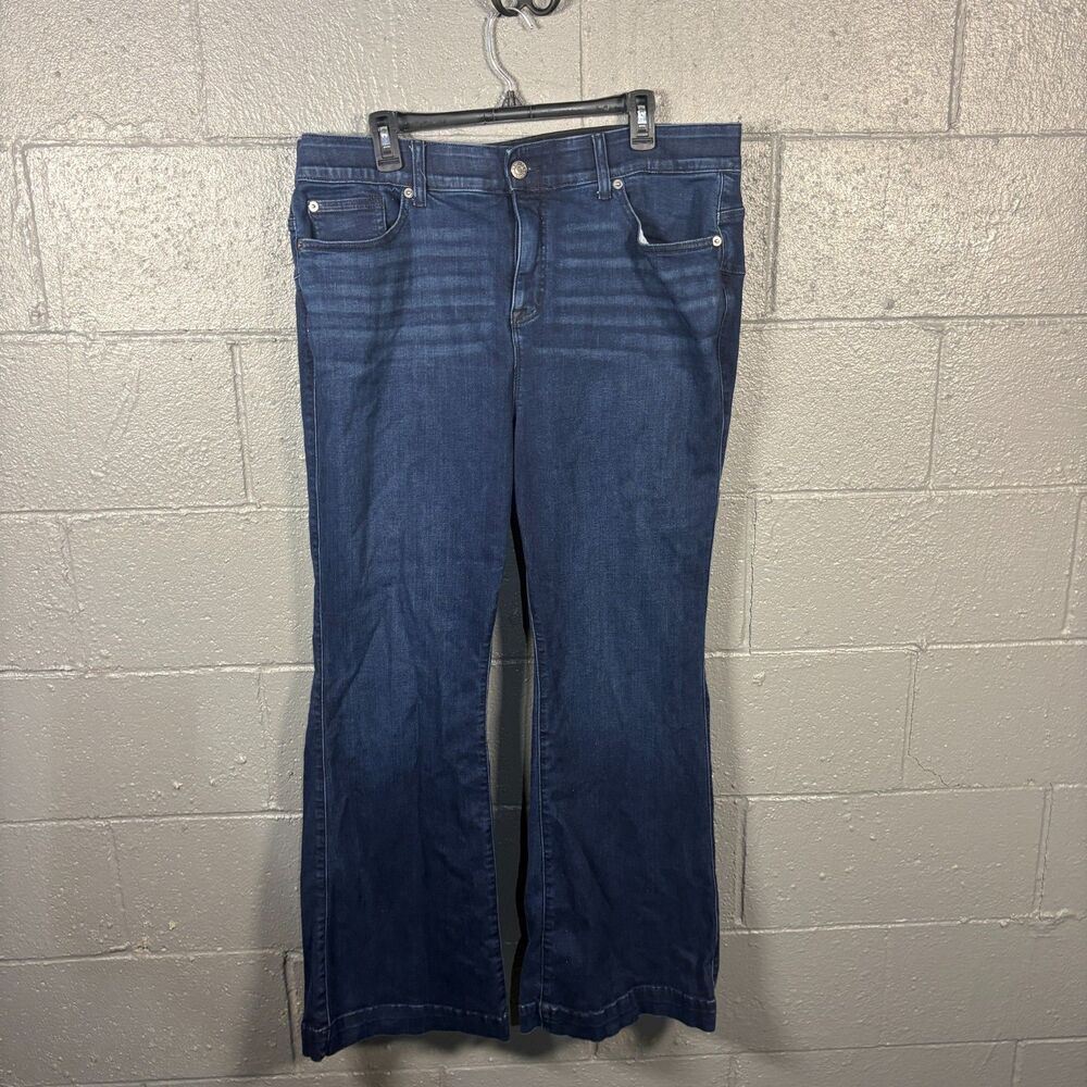 Torrid Bombshell Flare Jeans Womens 18R Dark Wash Super Soft Stretch Plus Size